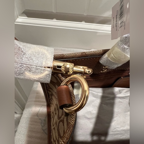 NWT Dempsey Carryall In Signature Jacquard With Stripe And Coach Patch - Picture 3 of 13